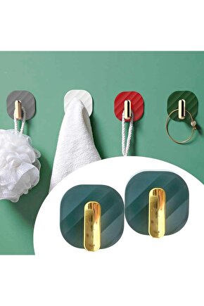 2li Yapışkanlı Retro Askılık Dolap Kapak Kulpu Yeşil (4767)