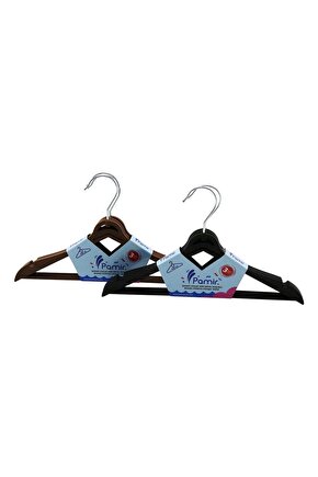 3PCS  PLASTİK ÇOCUK ELBİSE ASKISI  METAL BAŞLIKLI (4767)
