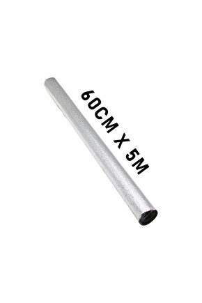 ALÜMİNYUM GÜMÜŞ - FOLYO   TEZGAH ÜSTÜ  YAPIŞKANLI  FOLYO  DUVAR KAĞIT 5MT X 60CM (4767)
