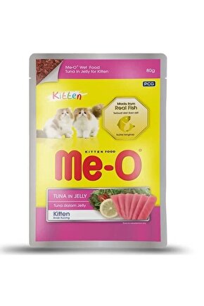 Meo Kitten Jöleli Ton Balıklı Yavru Konserve Kedi Maması 80 gr