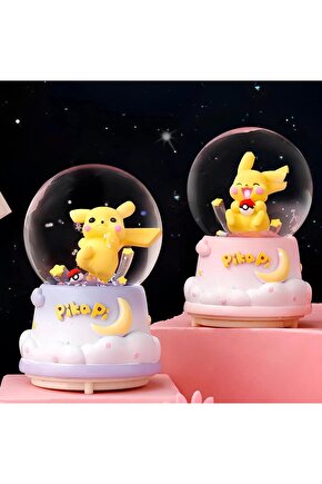Pokemon Üflemi Işıklı Müzikli Kar Küresi Orta Boy Alk3120