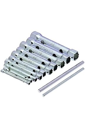 İzeltaş 1800002108 Kovan Anahtar Takımı Iki Ağız (MİL DAHİL) 8 Parça