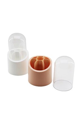 ELİS 7 BÖLMELİ KAPSÜL ORGANİZER PLASTİK HAZNE - KRİSTAL MİKA FANUS KAPAK (4767)