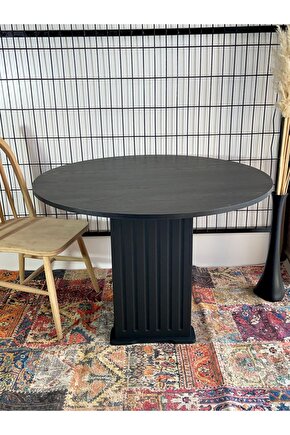 90 cm SİYAH EFES YEMEK MASASI MUTFAK SALON BALKON KAFE MASASI
