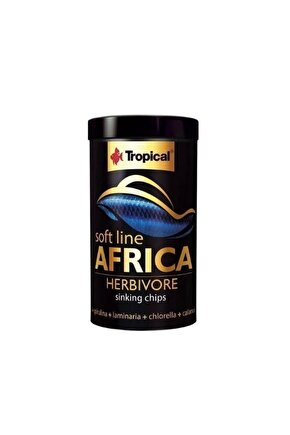 Softline Africa Herbivore Chips Otçul Afrika Balıkları Için Yumuşak Taneli Balık Yemi Mediu