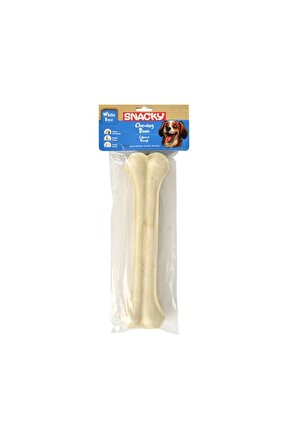 Beyaz Preslenmiş Yüksek Proteinli Köpek Çiğneme Kemiği 1 Adet 245 gr