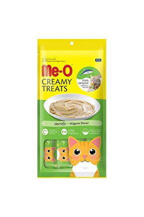 Creamy Treats Sarı Yüzgeçli Orkinos Balıklı Ek Besin Ve Kedi Ödülü 4x15gr