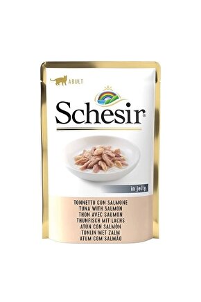 Jöleli Ton Balık Ve Somonlu Yetişkin Konserve Kedi Maması 85 gr
