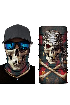Motorcu Boyunluk Baf Buff Bandana 25x48 Cm Model 2 (4172)