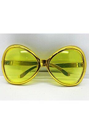 Altın Renk Yeşilçam Nostalji 80li Yıllar 90lı Yıllar Parti Gözlüğü 7x16 Cm