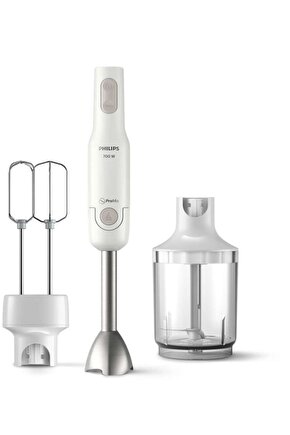 Daily Collection Promix El Blender Seti 700W, Sıçrama Önleyici Bıçak Koruması, HR254600