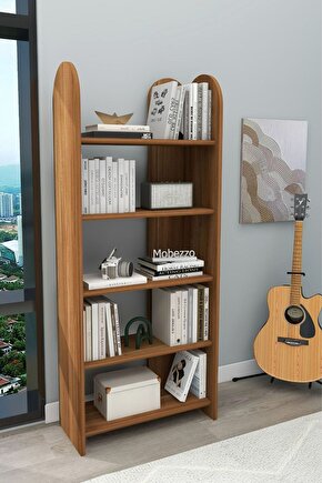 Dekoratif 5 Raflı Kitaplık Modern Kitaplık Kütüphane Organizer