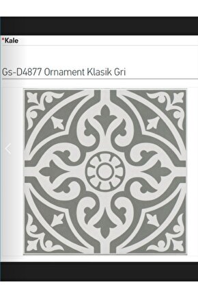 Ornoment Classic Gri 33x33 Gs-d4877