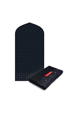 Portatif Cep Seccade | Seyahat Namazlığı, Katlanabilir Seccade,mükemmel Hediye -batik Black