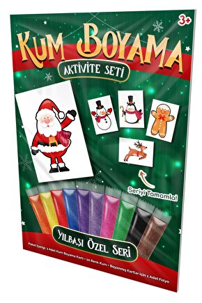 Kardan Adam Yeni Yıl | Yılbaşı Özel Kum Boyama Aktivite Seti Bk116