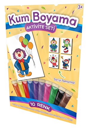 Baloncu Palyaço | Kum Boyama Aktivite Seti