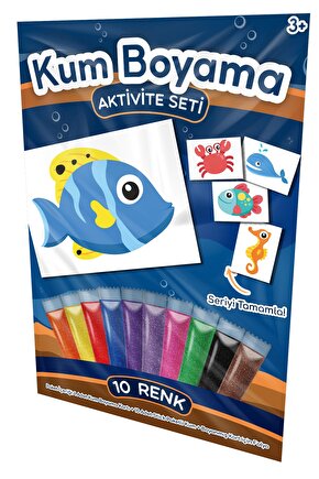 Sarı Yüzgeçli Balık | Kum Boyama Aktivite Seti