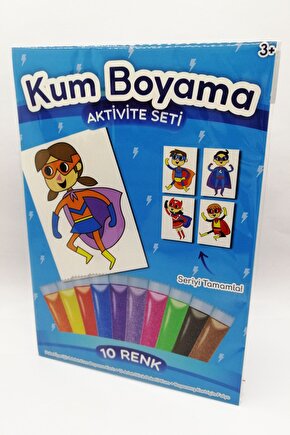Süper Maske | Süper Kahraman Kum Boyama Aktivite Seti