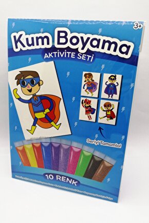 Süper Yumruk | Süper Kahraman Kum Boyama Aktivite Seti