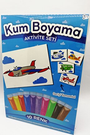 Süper Jet | Uçak Kum Boyama Aktivite Seti