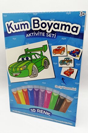 Fırtına Yarışçı | Araba Kum Boyama Aktivite Seti