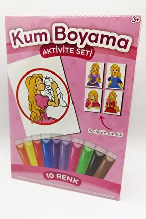 Kedili Prenses | Prenses Kum Boyama Aktivite Seti