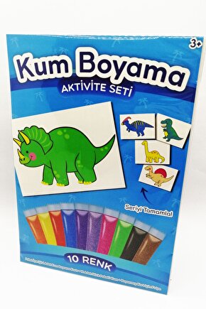 Triceratops | Dinozor Kum Boyama Aktivite Seti