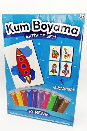 Alfa Roket | Roket Kum Boyama Aktivite Seti