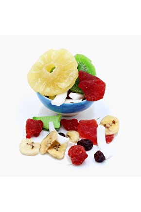Karışık Kuru Meyve-lezzet Patlaması-ev Yapımı Doğal Kurutma-şeker Içermez (500 GR)