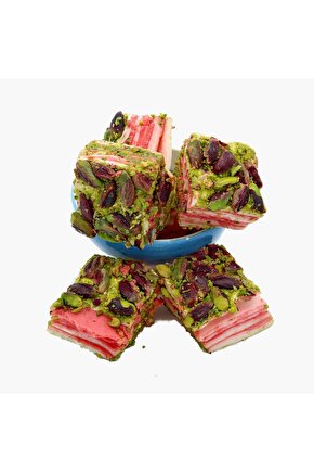 Çilekli Hünkar Lokum-glutensiz-tatlandırıcı Içemez-doğal Enfes Lezzet(400 GR)