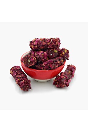 Antep Fıstıklı Gül Aromalı Fitil Lokum-glutensiz-tatlandırıcı Içermez-doğal Enfes Lezzet (400 GR)
