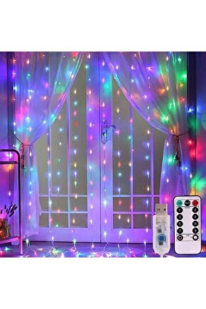 2.5 X 2.5 Metre Saçaklı Rgb Perde Led Dekoratif Amaçlı Rgb Perde Led