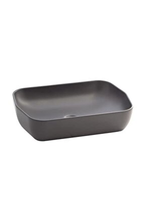 Lucida Mat Antrasit Deliksiz Lavabo 55 Cm