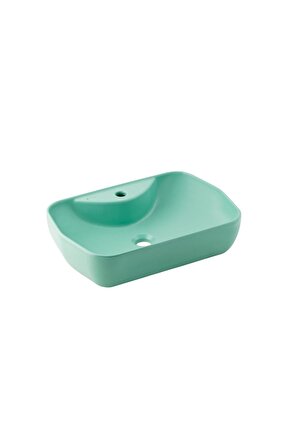 Lucida Yeşil Batarya Delikli Tezgah Üstü Lavabo A002565