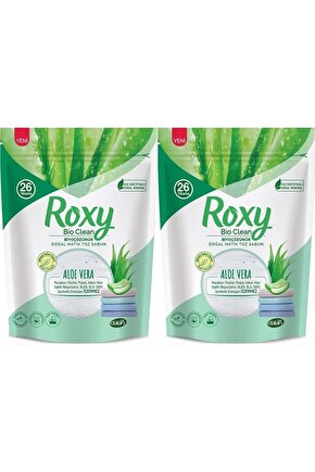 Roxy Bio Clean Matik Sabun Tozu 800gr Aloe Vera (2 Lİ SET) (52 YIKAMA)