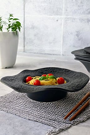 Elegant Porselen Makarna ve Salata Tabağı Çukur Tabak 28cm 1 Adet