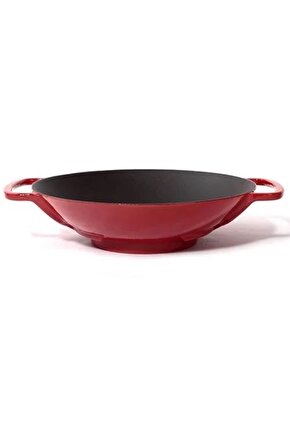 Demir Döküm Wok Tava 35 Cm