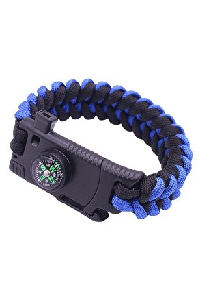 Paracord Survival Bileklik Bıçak Pusula Ateş Başlatıcı Magnezyum Ve Ikaz Düdüğü