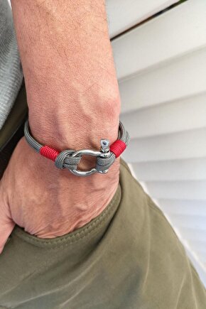 Unisex Krom Kilit Ip Kordon Ithal Minimal Tasarım Premium Bileklik