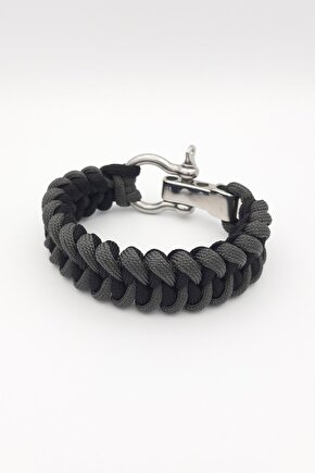 Çelik Vidalı Kapama Paracord Bileklik