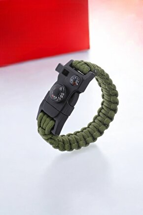 Çok Amaçlı Haki Renk Outdoor Bileklik