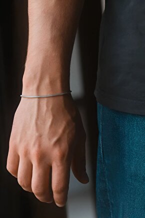 Unisex Ince Slim Zincir Bileklik