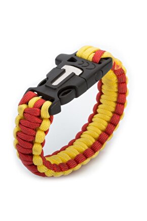 Hayat Kurtaran Magnezyum Çubuklu Pusulalı 3 Metre Uzayan Paracord Bileklik
