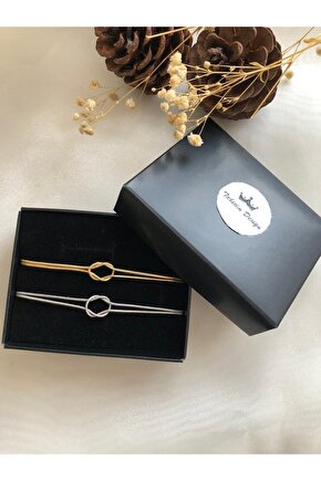 Düğüm Gold&gümüş Çift Bileklik