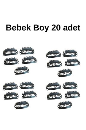 Bebek Boy Çıt Çıt Klipsi Postiş Tokası Bebek Saçsız Toka (2.8 MM )