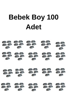 Bebek Boy Çıt Çıt Klipsi Postiş Tokası Bebek Saçsız Toka (2.8 MM )