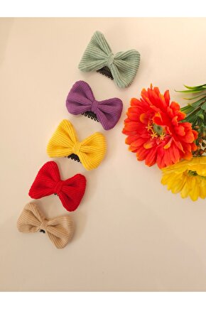 5 Adet Kız Bebek Saçlı & Saçsız Toka Kız Bebek Tokası