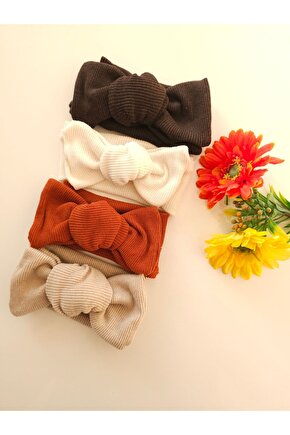Kız Bebek & Çocuk Kaşkorse 4Lü Bandana Set