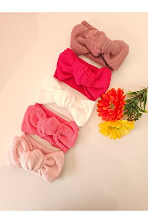 Kız Bebek & Çocuk Kaşkorse 5Li Bandana Set