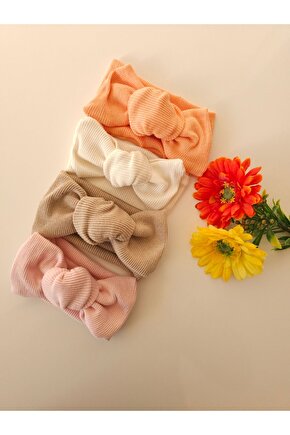 Kız Bebek & Çocuk Kaşkorse 4Lü Bandana Set